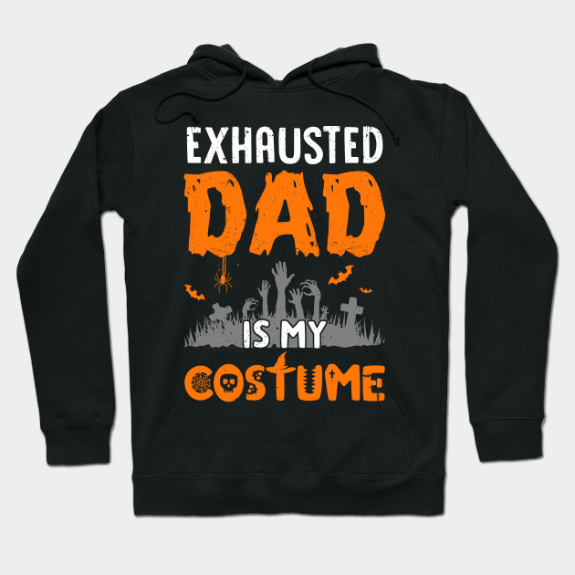 Funny Dad Halloween Costume Tired Dad Mom Baby Matching Gift Dad